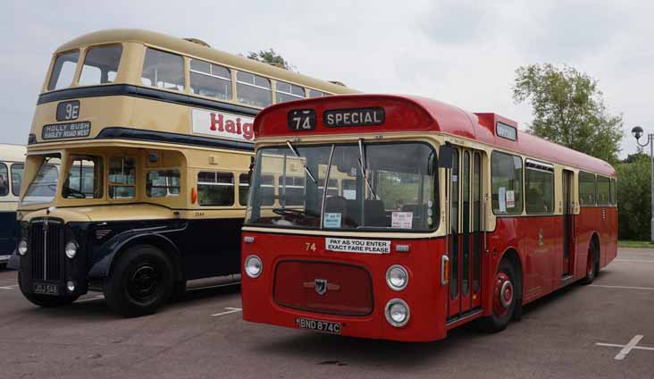 Manchester Leyland Panther Cub PRV 74 & Birmingham Guy Arab IV MC 2548